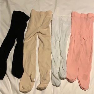 4/$10 lot of 4 pairs tights/stockings